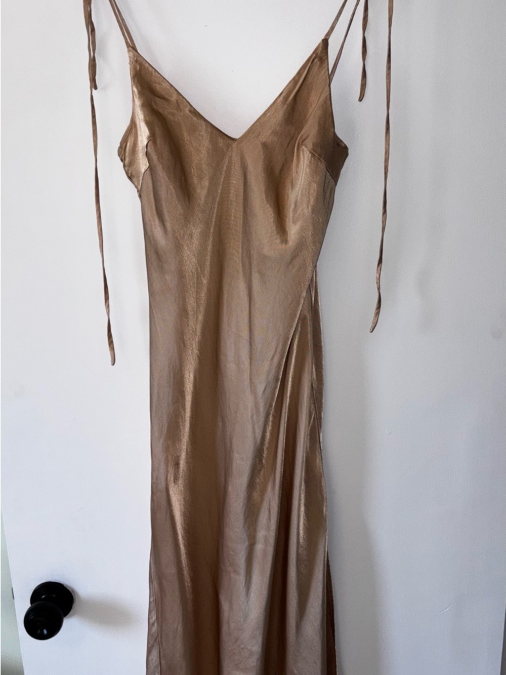 Park & Fifth Bronze Slip Midi Dress